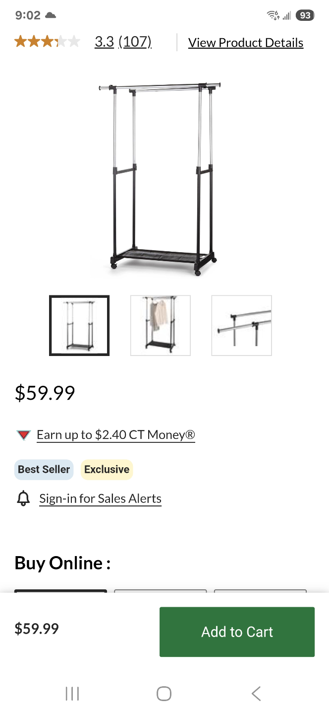 DOUBLE ADJUSTABLE RACK STURDY Double Clothing Rack - photo 2