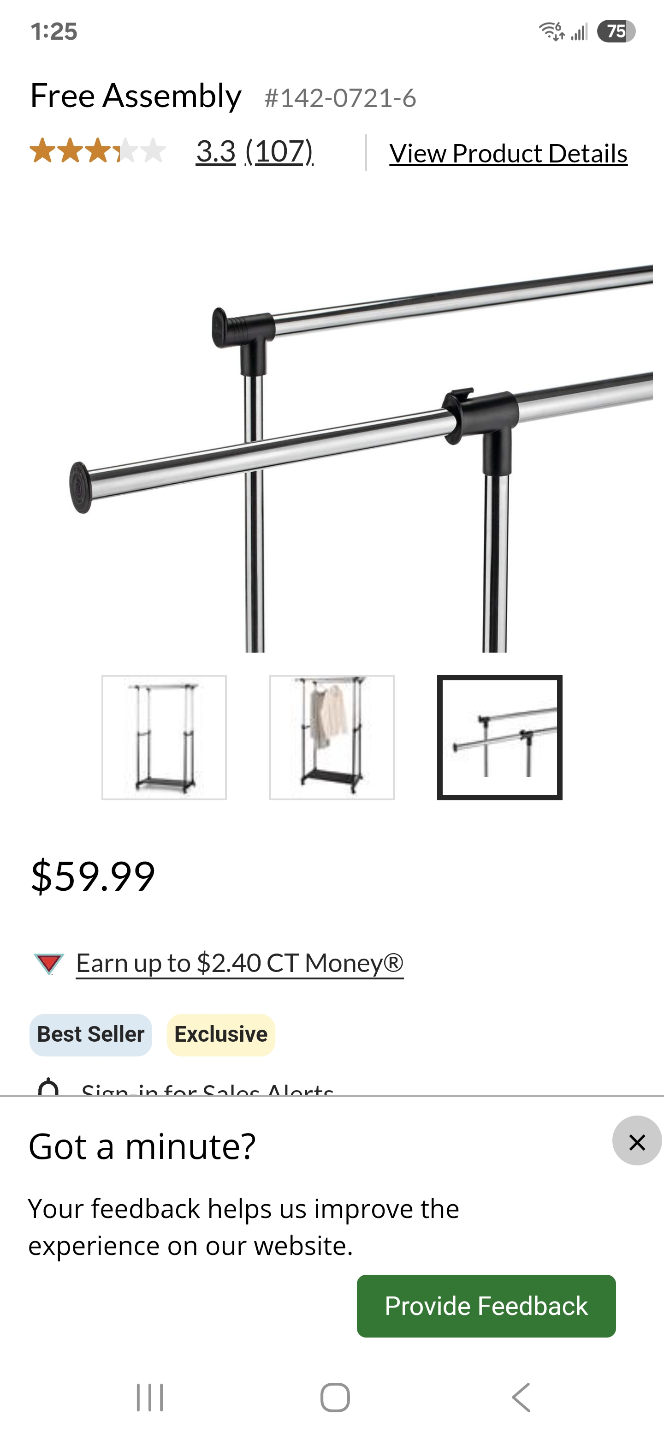 DOUBLE ADJUSTABLE RACK STURDY Double Clothing Rack - photo 4
