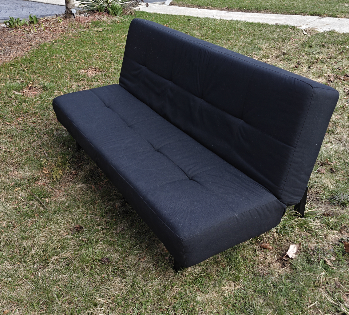 Black Futon Sofa Bed - photo 2