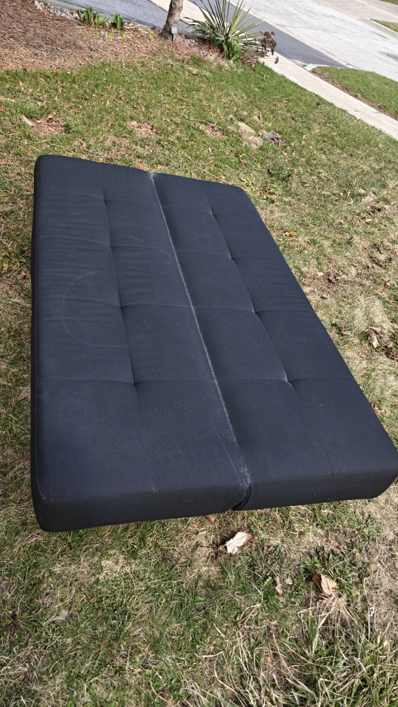 Black Futon Sofa Bed - photo 3