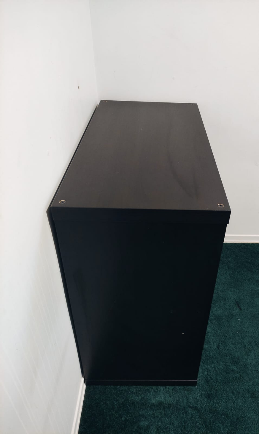 Modren Black Storage Cabinet with Drawers - photo 2