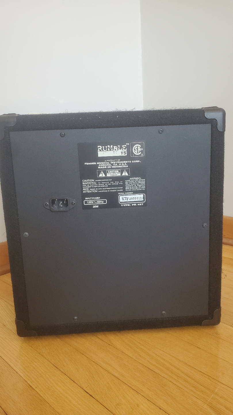 Fender Rumble 15 Bass Amp - photo 5