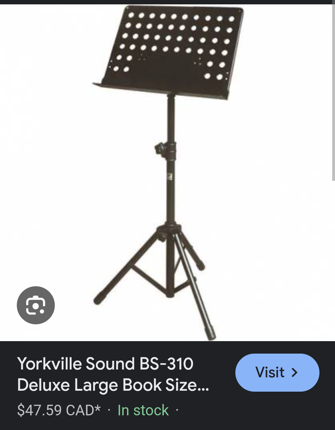 Yorkville Sound BS-310 Deluxe Large Music Stand