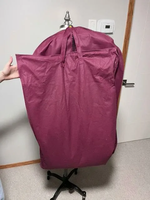 Stunning Burgundy A-Line Formal Gown image indicator(10)