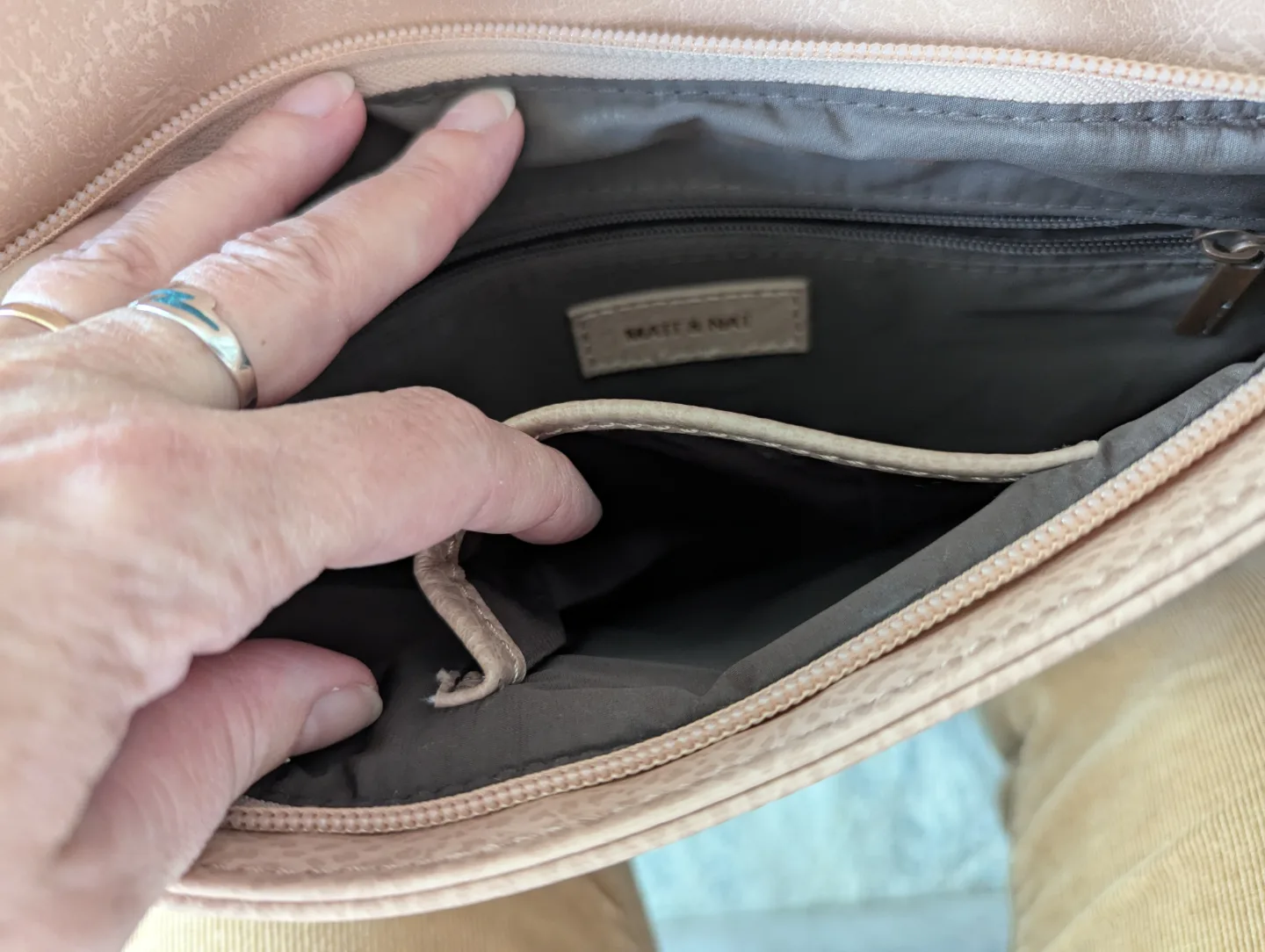 💚Matt & Nat Peachy Beige Crossbody Bag image indicator(3)