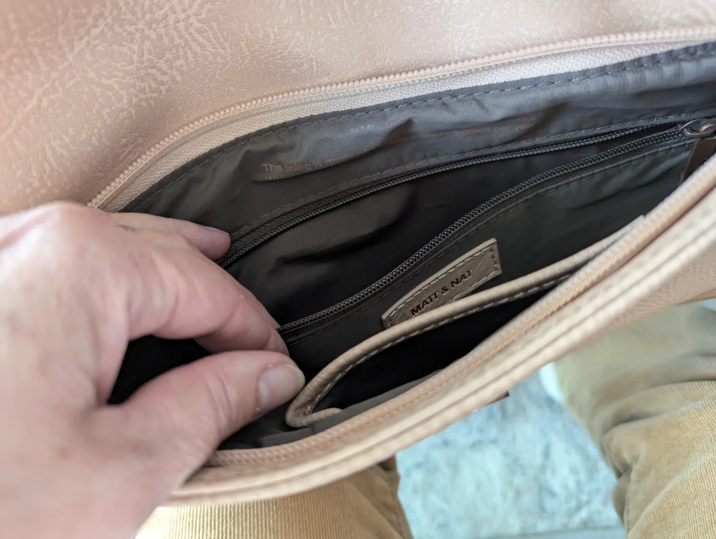 💚Matt & Nat Peachy Beige Crossbody Bag image indicator(4)