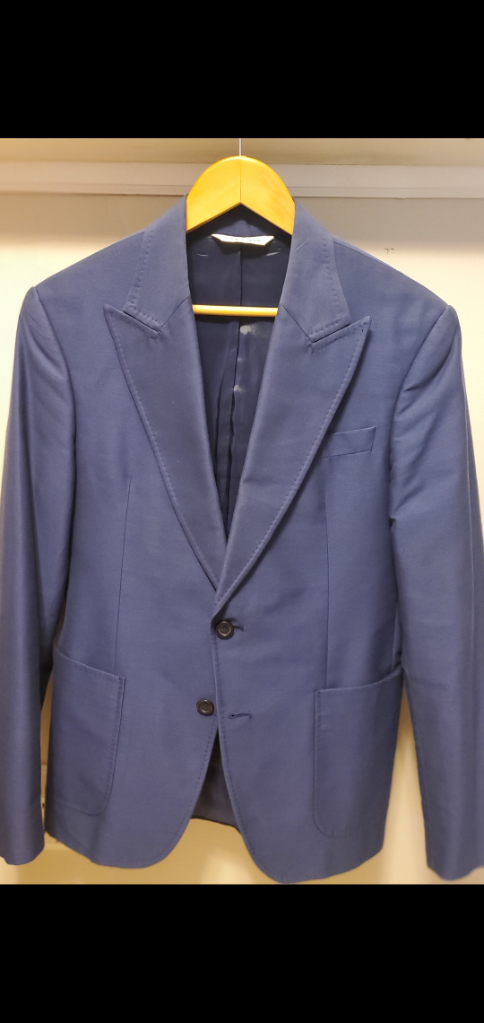 Zara Man Navy Blue Blazer, Size EUR 48