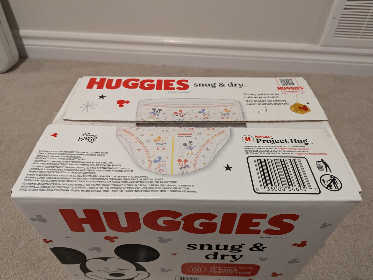 Huggies Snug & Dry Diapers Size 4 Mickey Mouse Design 108 Count - photo 3