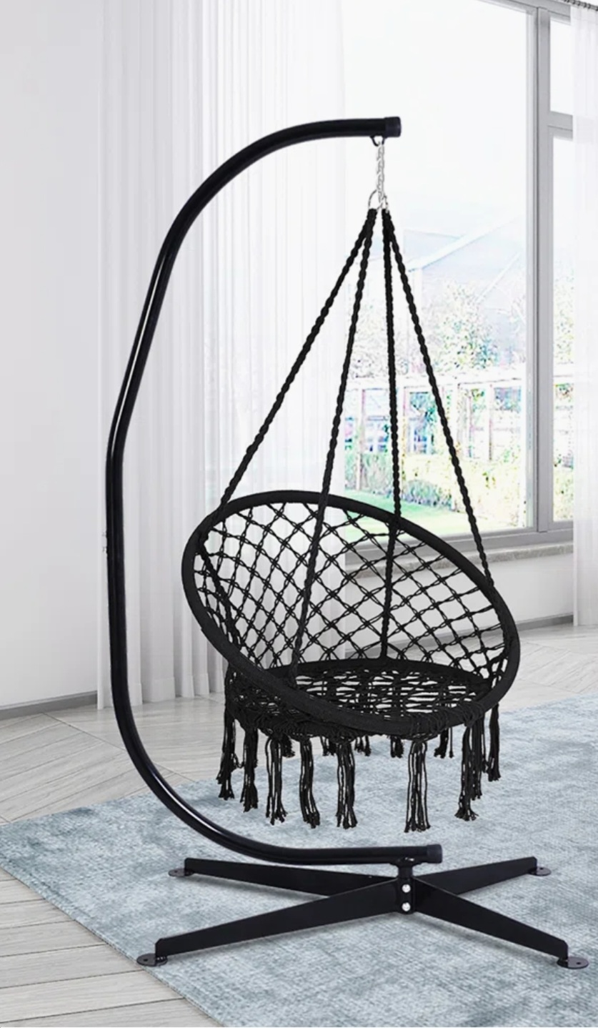 C-shape hammock frame-black