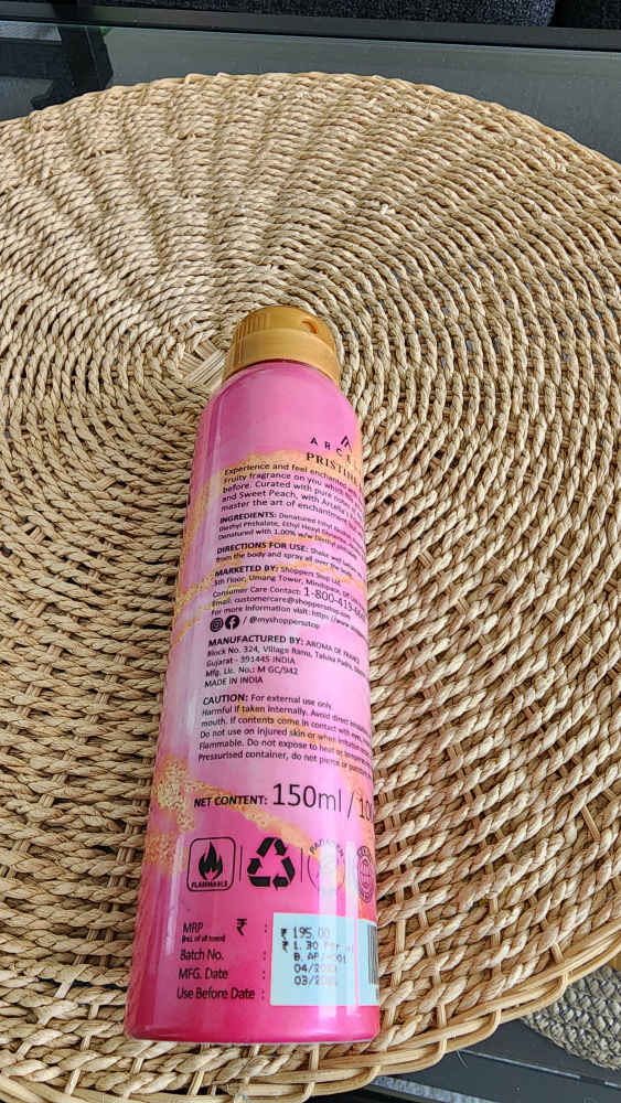 Women Arcelia Pristine Joy Perfumed Deodorant Body Spray - photo 3