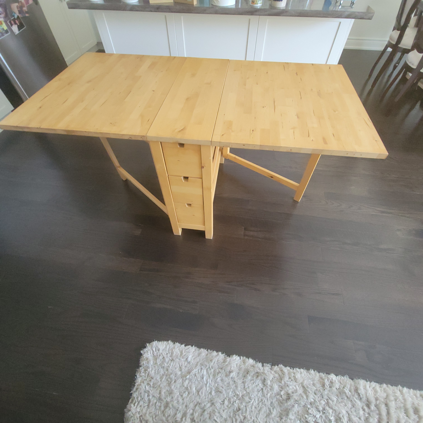 IKEA Drop-Leaf Table with Drawers