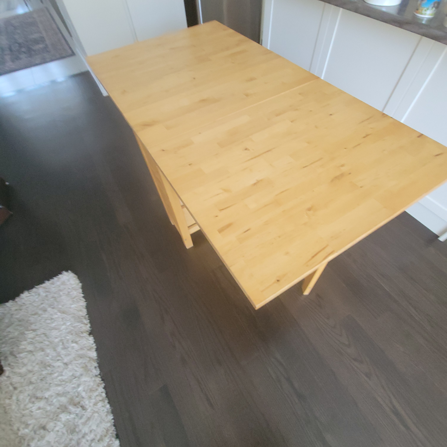 IKEA Drop-Leaf Table with Drawers - photo 3