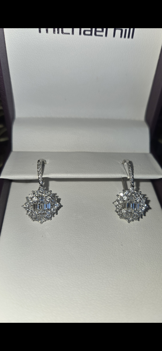 Michael Hill Fancy Diamond Drop Earrings