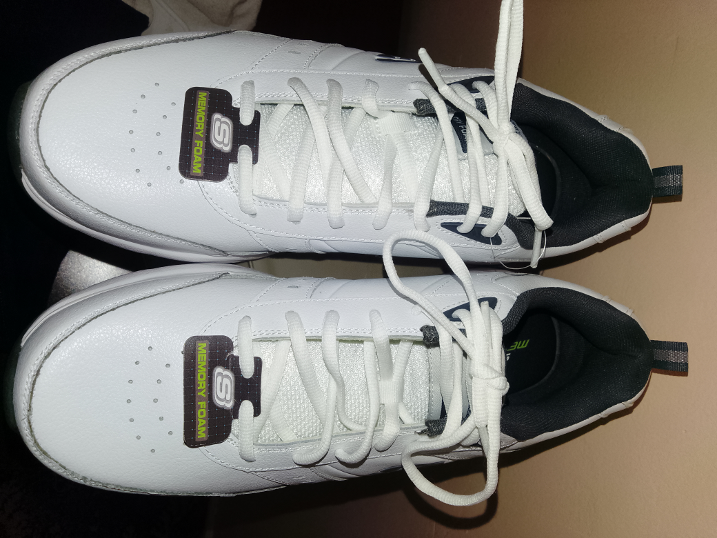 Men's Skechers Memory Foam Walking Shoes - White