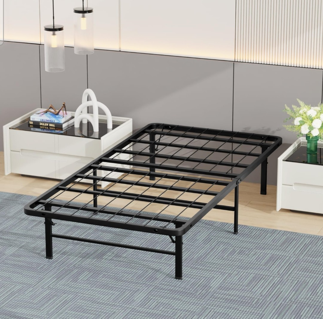 Twin Metal Bed Frame - 500lb Weight Capacity