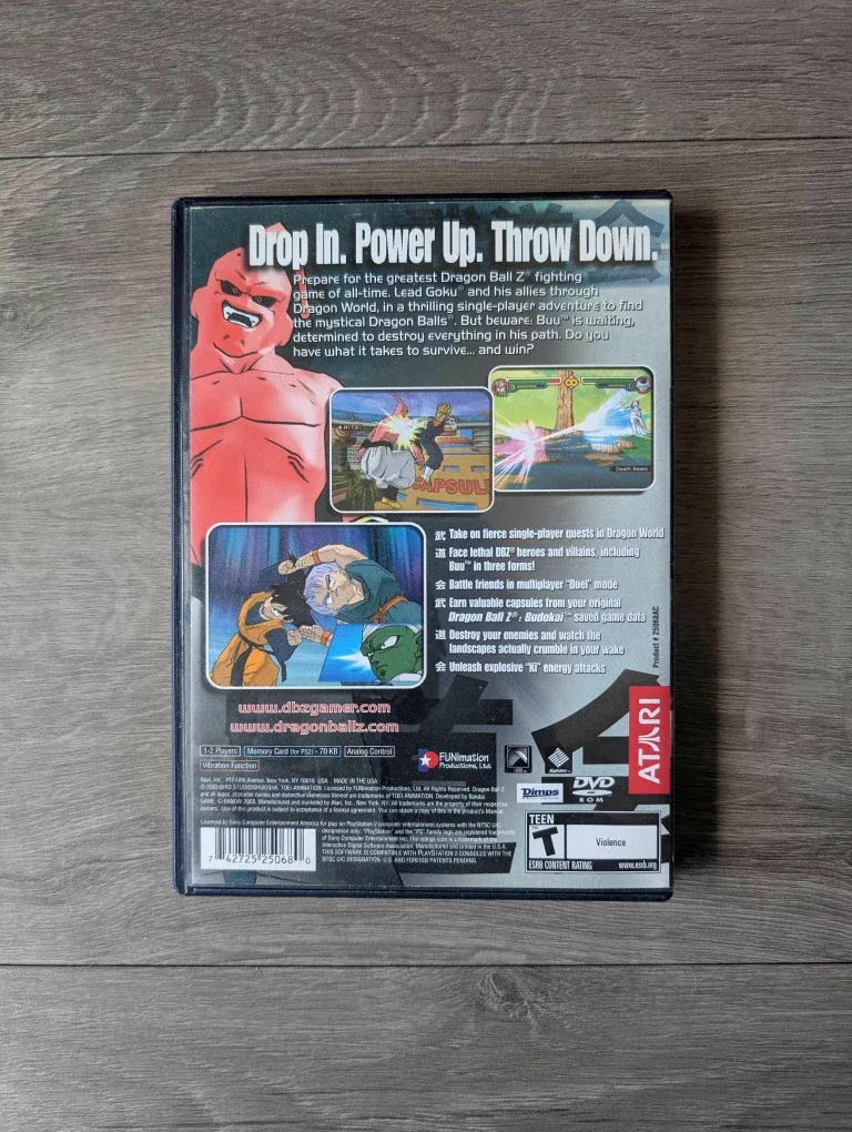 Dragonball Z Budokai 2 PS2 Case (with manual) read bio image indicator(2)