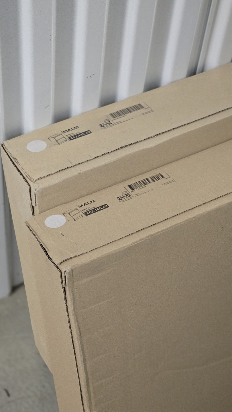 2 x  IKEA MALM 2-Drawer Nightstands in White - photo 3