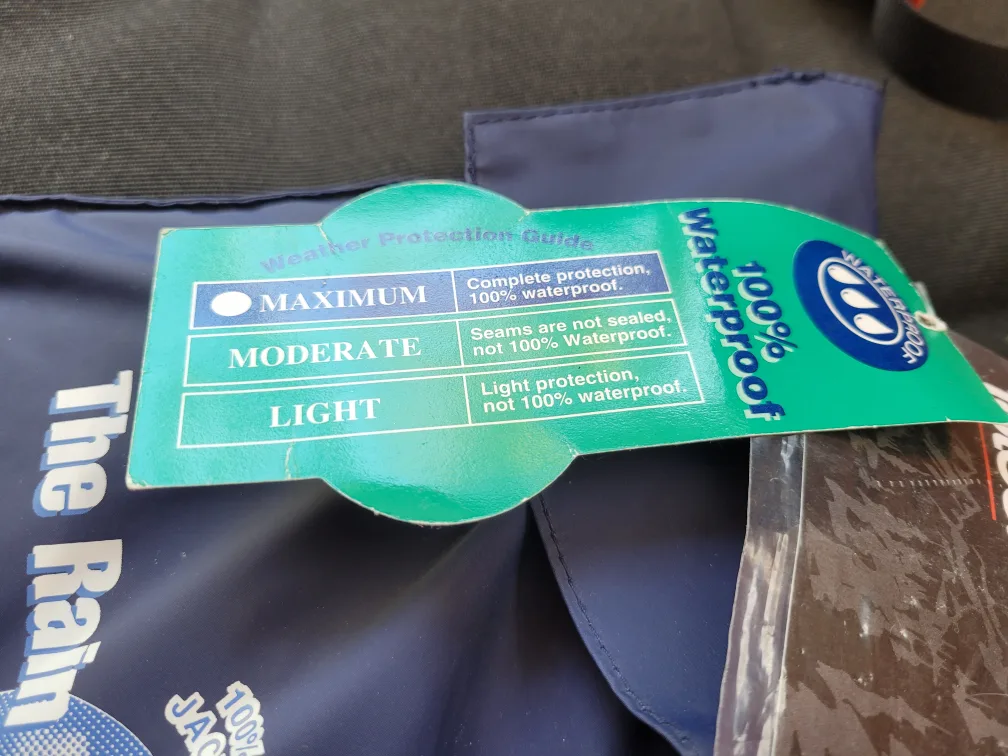 Totes Rainstopper Jacket and Pants Set - Size Medium - Navy Blue image indicator(2)