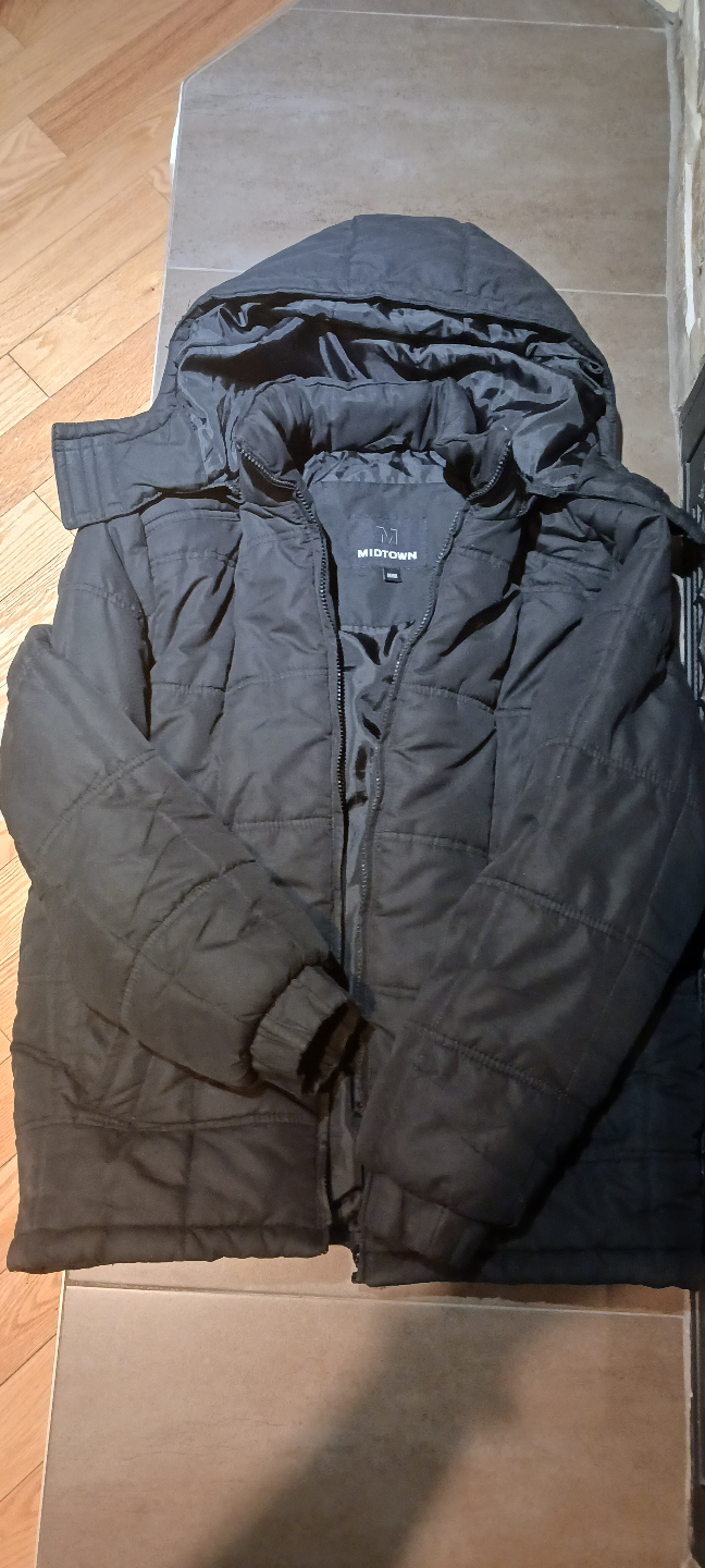 Midtown Men's Black Puffer Jacket - photo 2