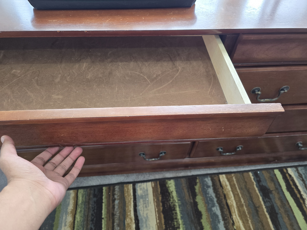 vintage Solid Wood Double Dresser - photo 2