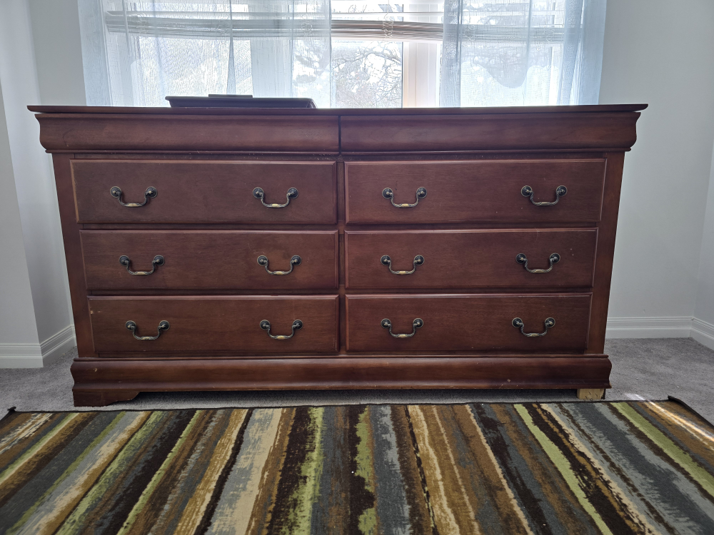 vintage Solid Wood Double Dresser - photo 5