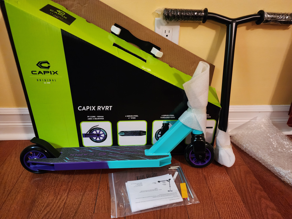 Capix Original RYVT Stunt Scooter - Teal and Purple