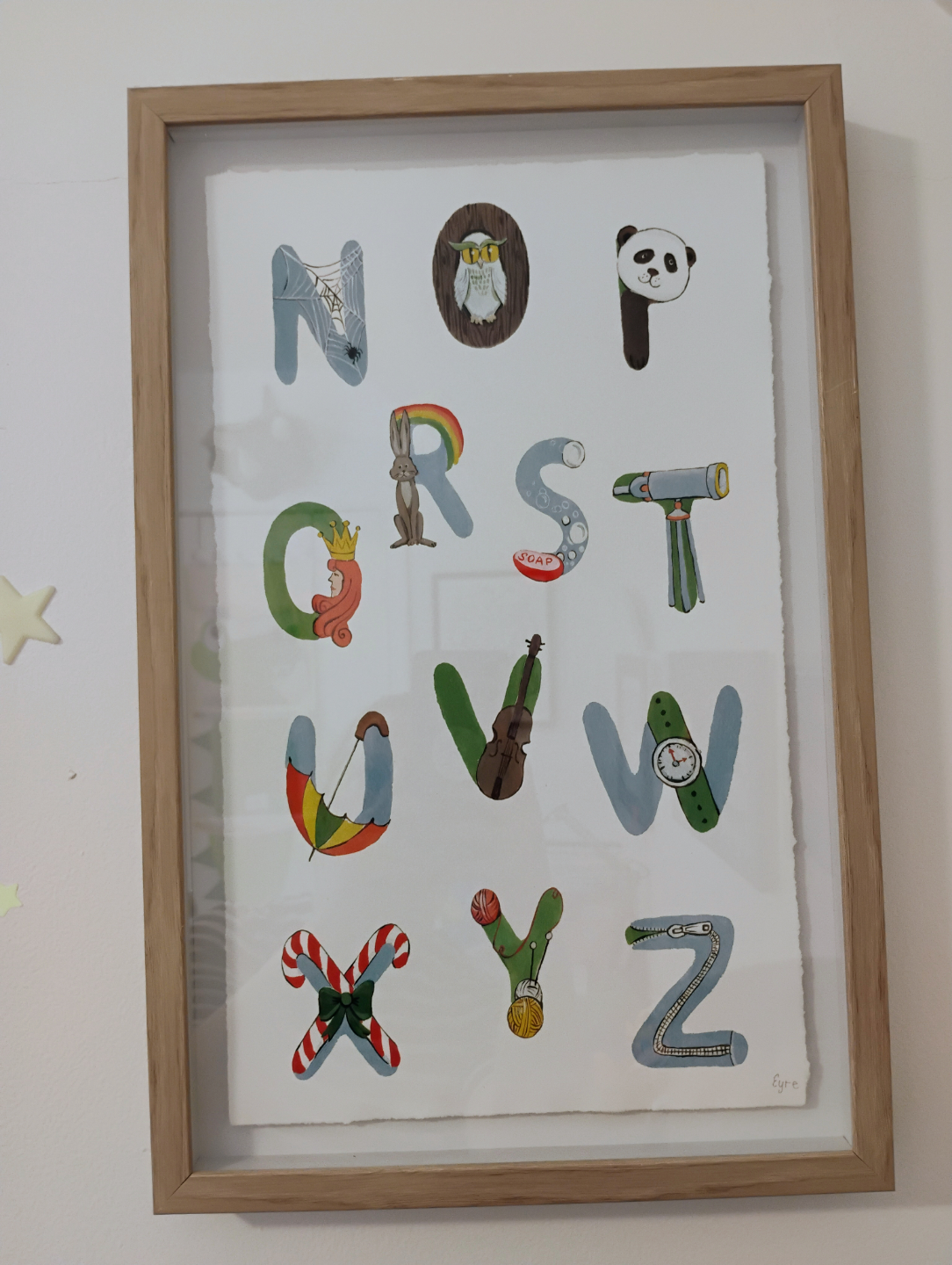 Set of framed alphabet prints - photo 3