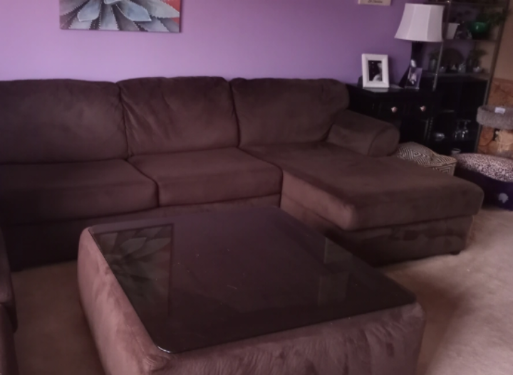Brown Sectional Sofa with Coffee Table🥕 - photo 3