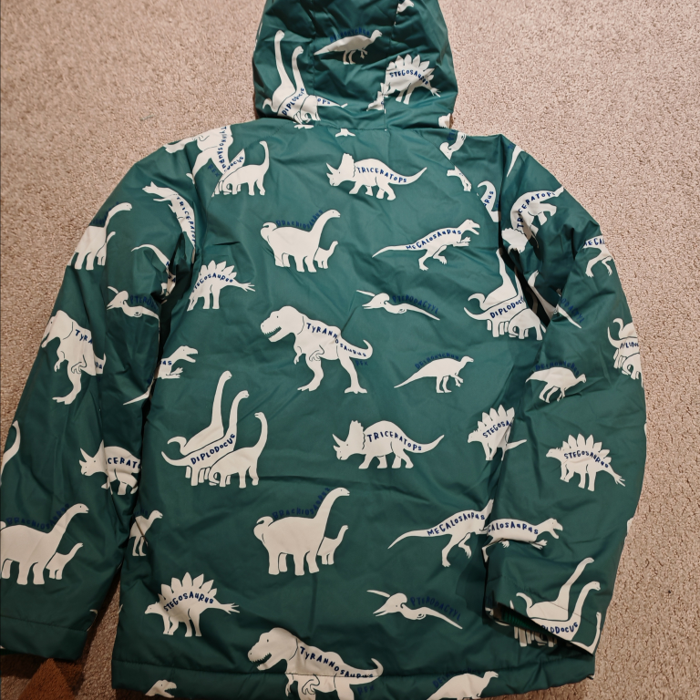 New Boden Sherpa Lined ParkaSpruce Green Dino - photo 4