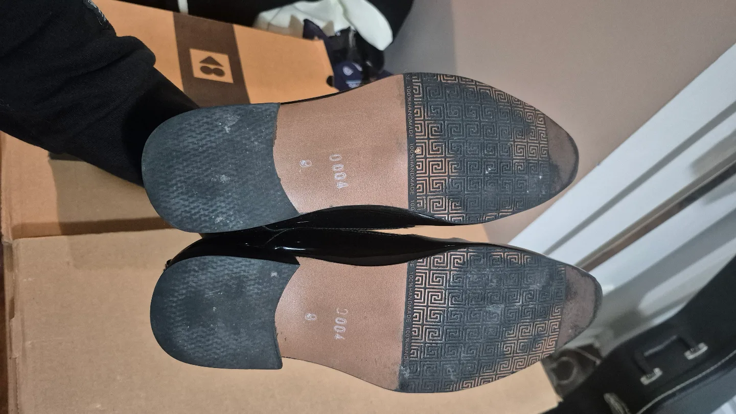 Men's Black Patent Leather Loafers image indicator(3)