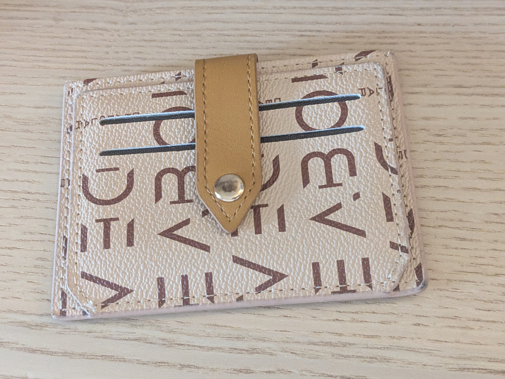 Beige Card Holder