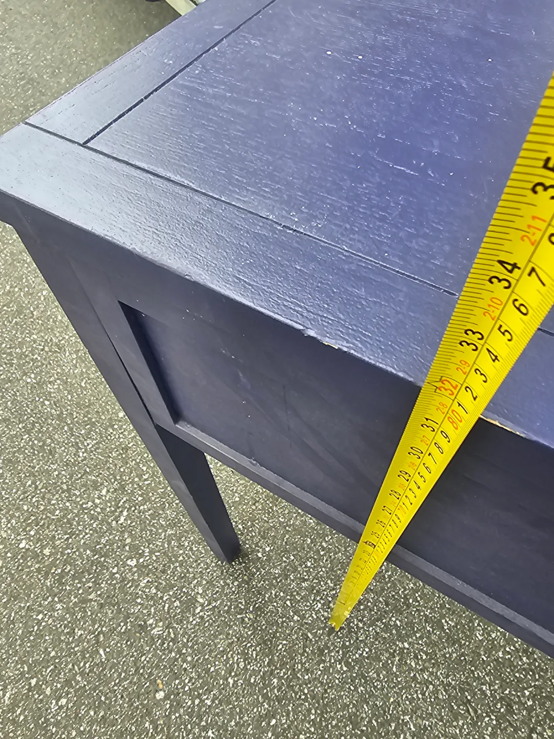 Dark Blue Console Table with Three Drawers image indicator(5)