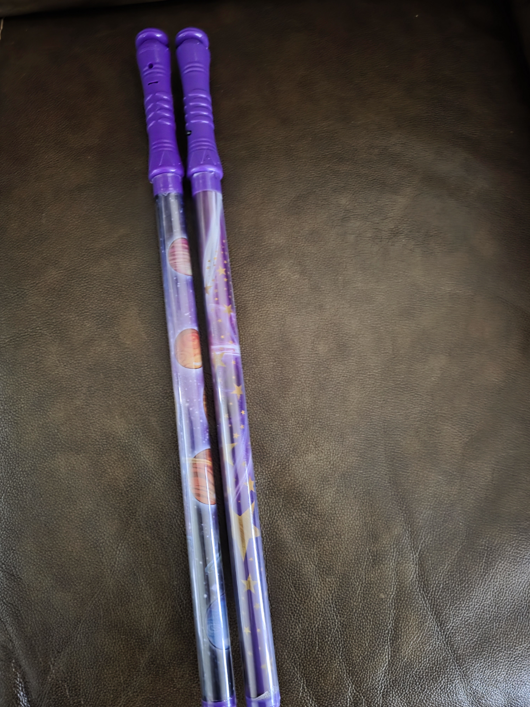 Pair of Galaxy Bubble Wands  💚