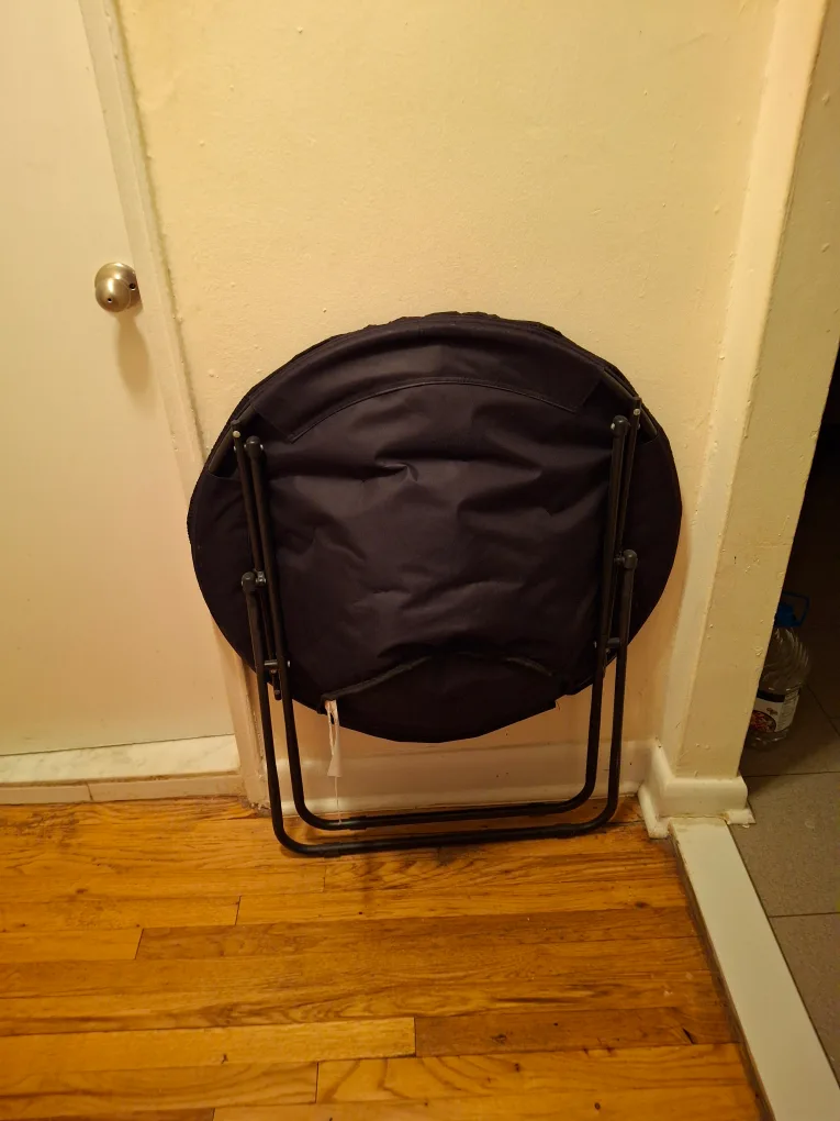 Foldable Round Chair - Black image indicator(2)