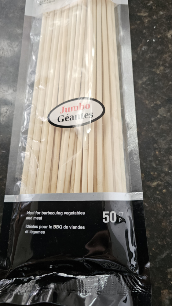 new packed 50 Jumbo Bamboo Skewers - photo 3