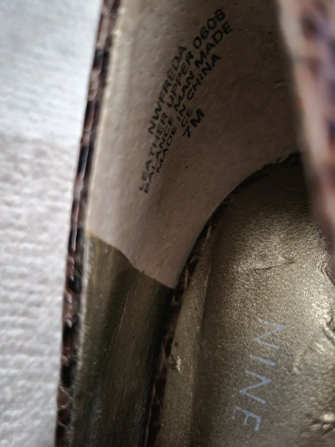 Nine West Women's Brown Snakeskin Heels - Size 7M image indicator(5)