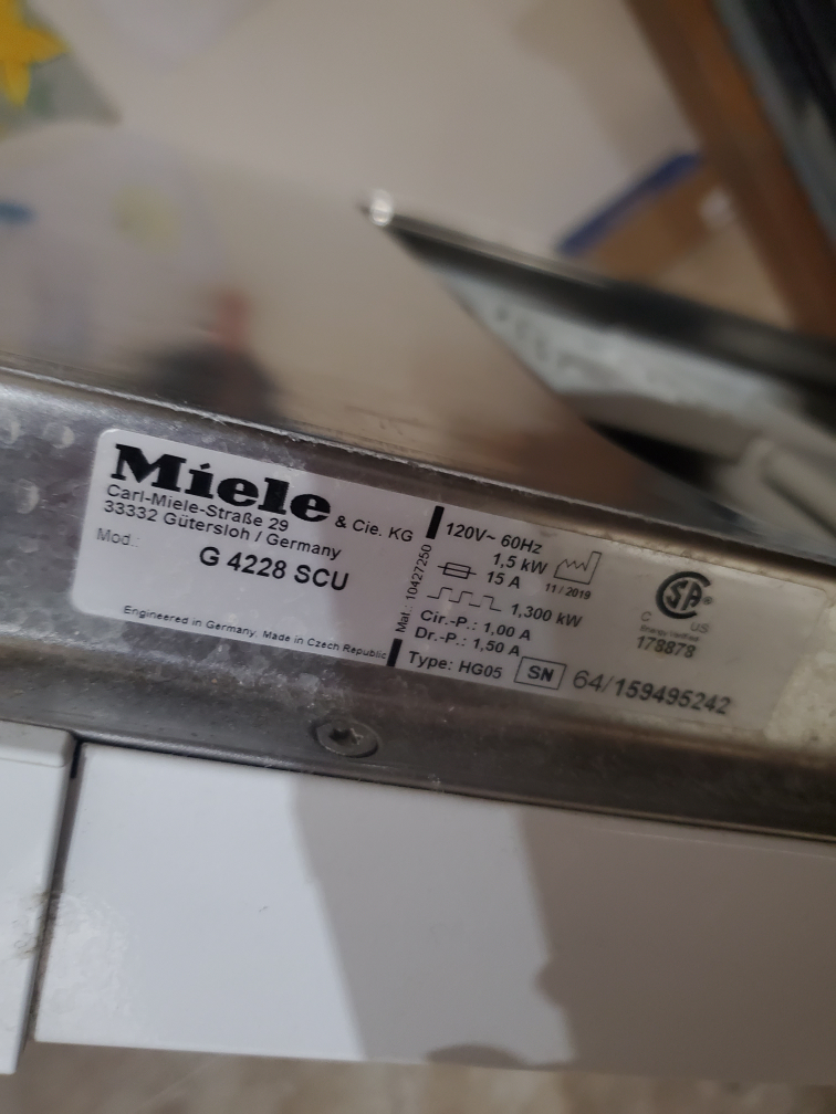 Miele G 4228 SCU Dishwasher - photo 2