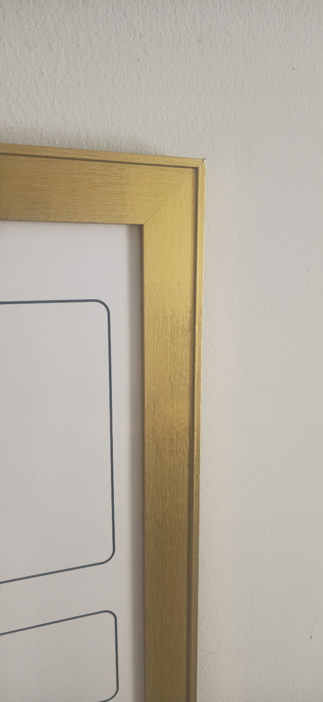 Gold Frame Dry Erase Monthly Calendar Board with Accessories - photo 3