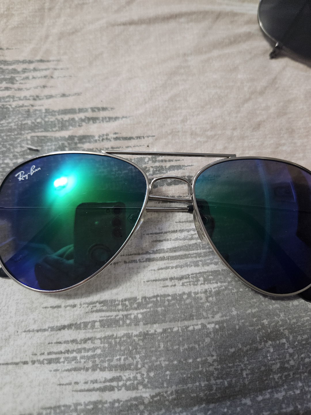 Ray-Ban Aviator Sunglasses - Blue Gradient Lenses - photo 3