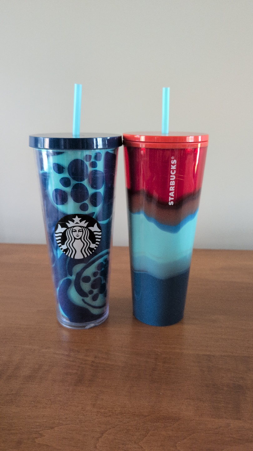 Two Starbucks Cold Cups