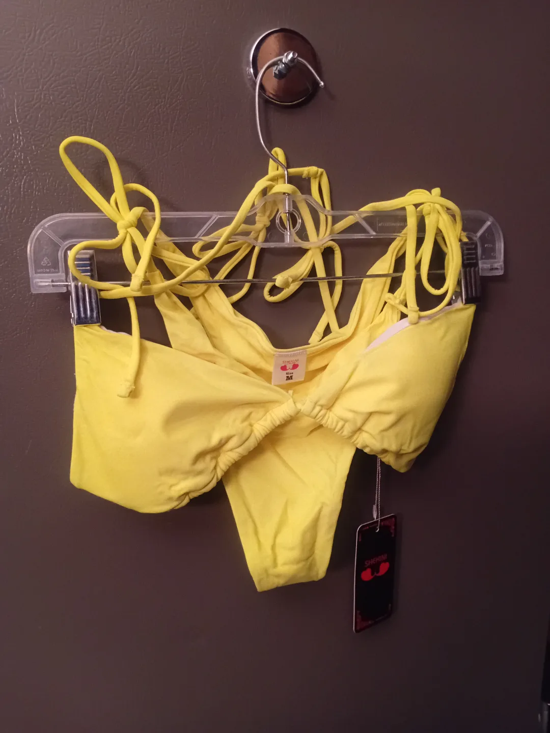 NEW!   Neon Yellow Bikini - Size Medium image indicator(3)