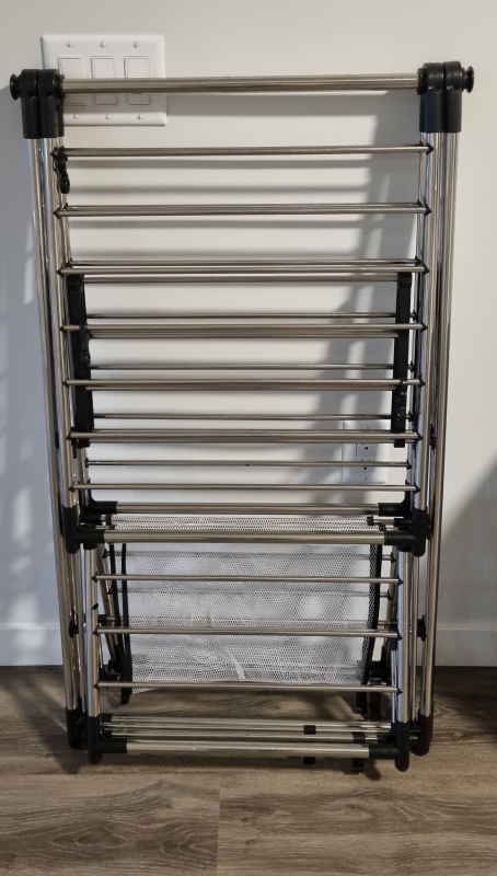 Large Capacity Foldable Clothes Drying Rack - photo 2