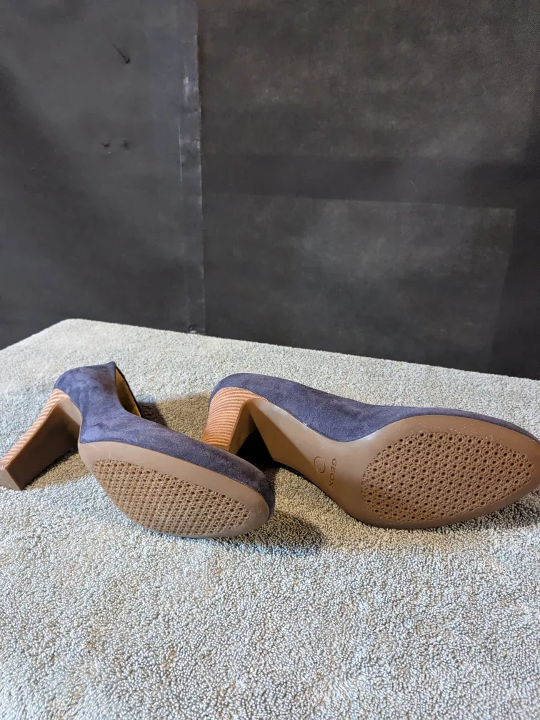 Navy Suede Heels geox respira, size 9 image indicator(4)