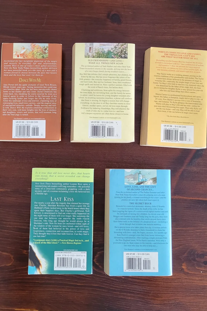 Lot of 5 Luanne Rice Paperback Novels 💚 image indicator(2)