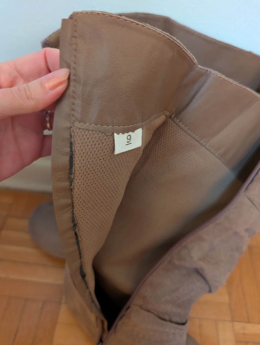 Women's  Light Taupe Slouch Boots 💚 image indicator(9)