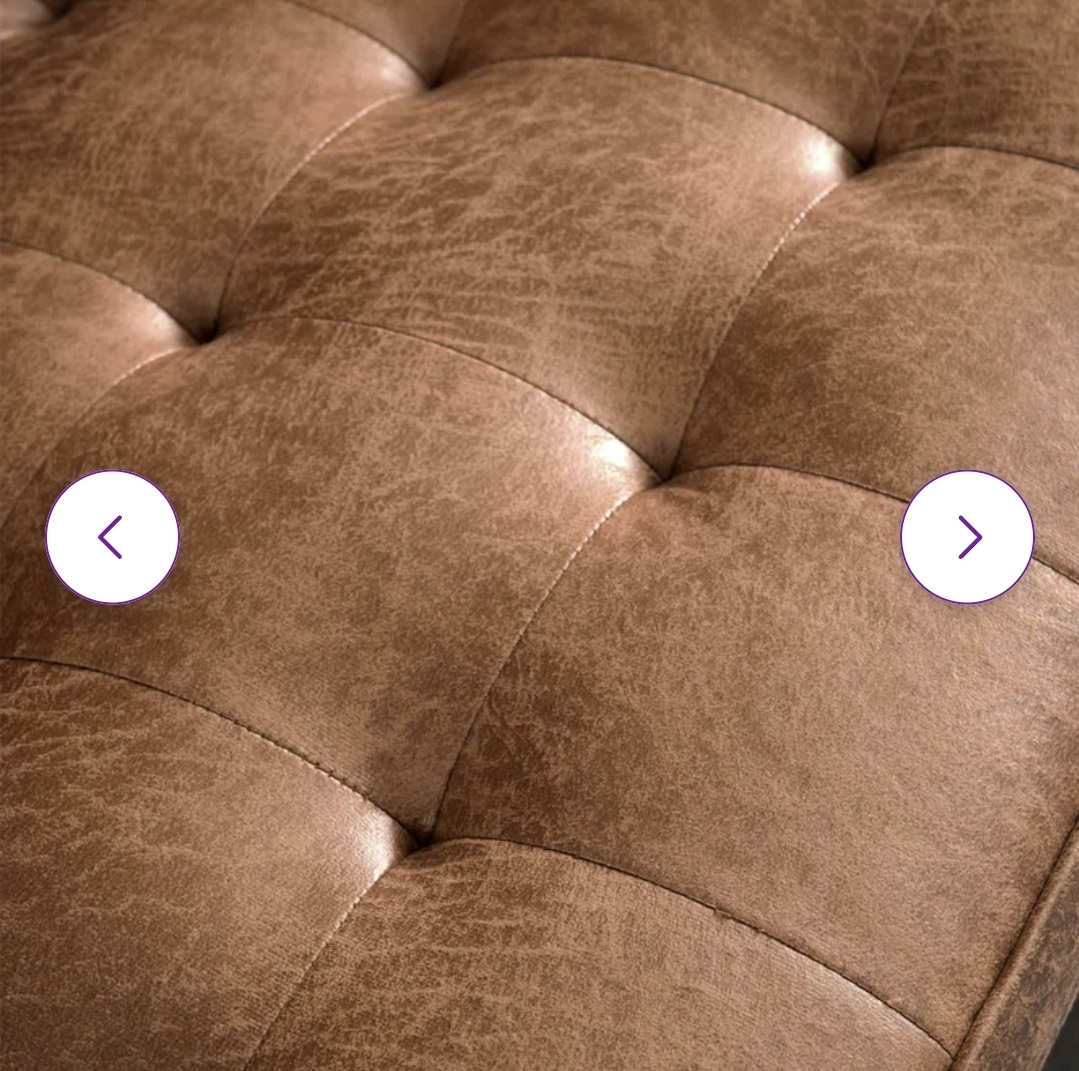 Faux Leather Loveseat Couch - photo 5