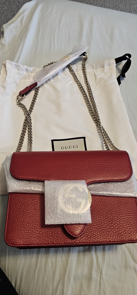 Gucci Red Leather Shoulder Bag - photo 2