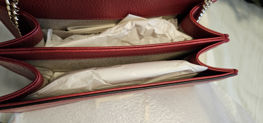Gucci Red Leather Shoulder Bag - photo 3