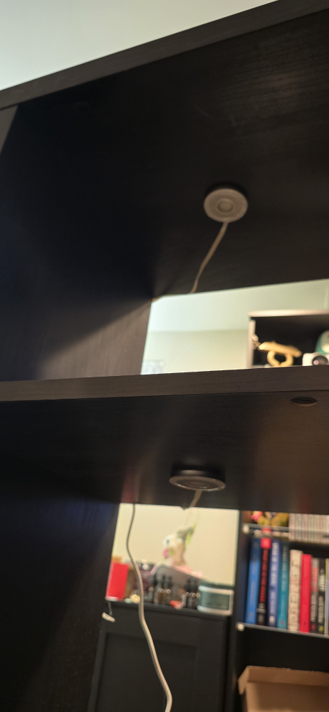 Black 4-Cube Bookcase with LED Lights - photo 4