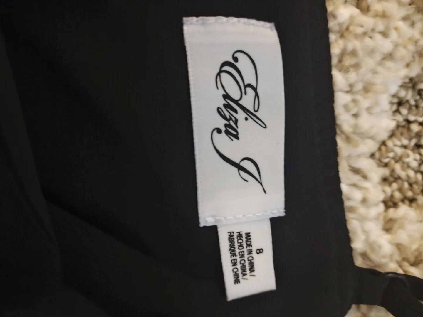 Eliza J,  Black and Floral Maxi Dress Size 8 image indicator(10)